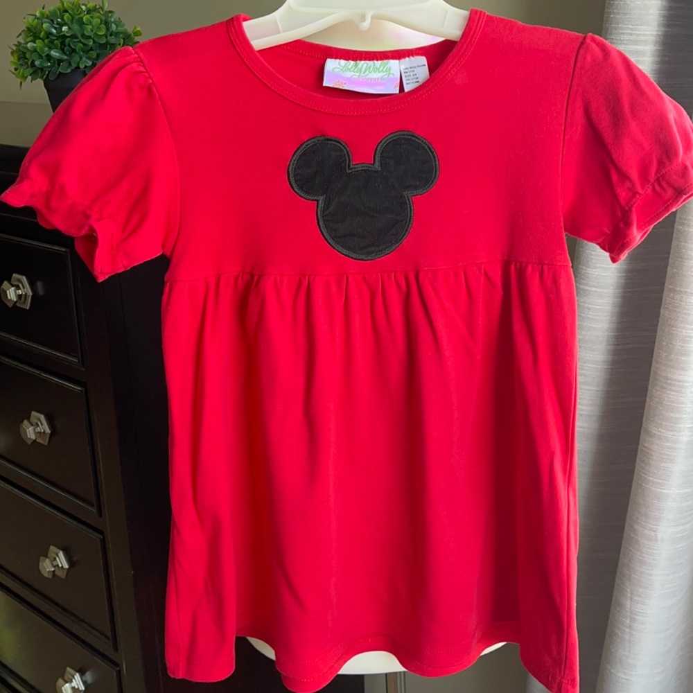 Lolly Wolly Doodle Disney / Mickey Mouse peplum top size 8/9